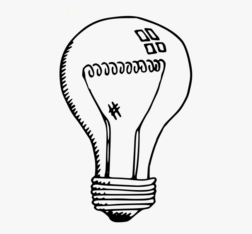 Bulb, Incandescent, Electric, Lamp, Off, Lighting - Incandescent Light Bulb Clipart, HD Png Download