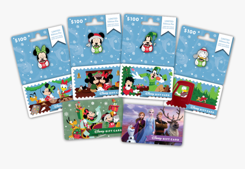 Holiday Disney Gift Cards - Cartoon, HD Png Download