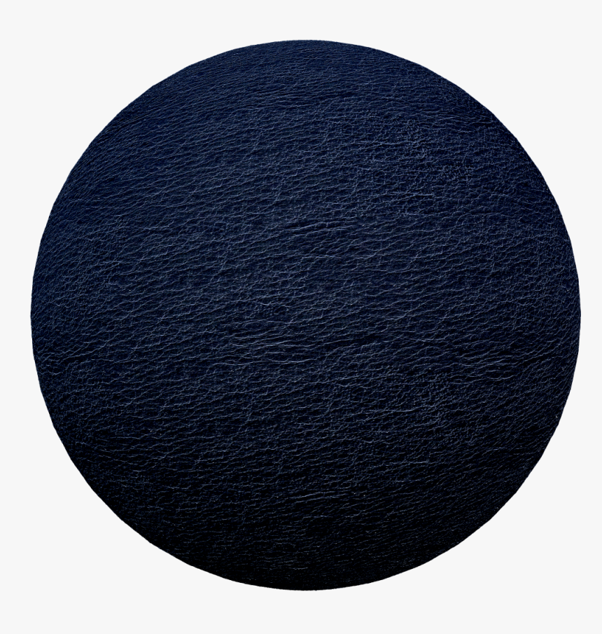Seamless Blue Leather Texture - Circle, HD Png Download