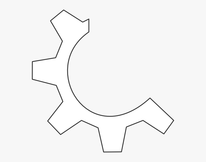 White Gear Png - Gear Logo White Png, Transparent Png