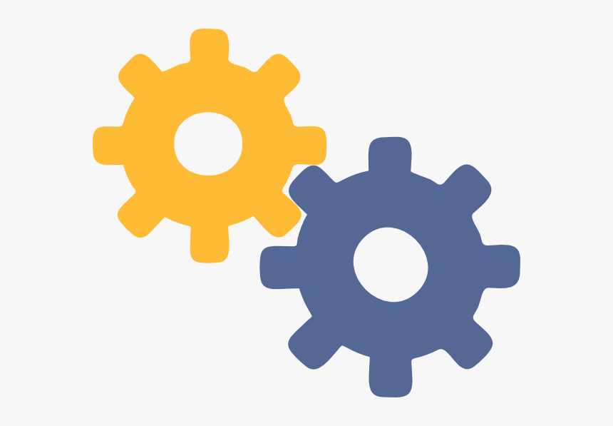 Orange Gear Icon Png, Transparent Png