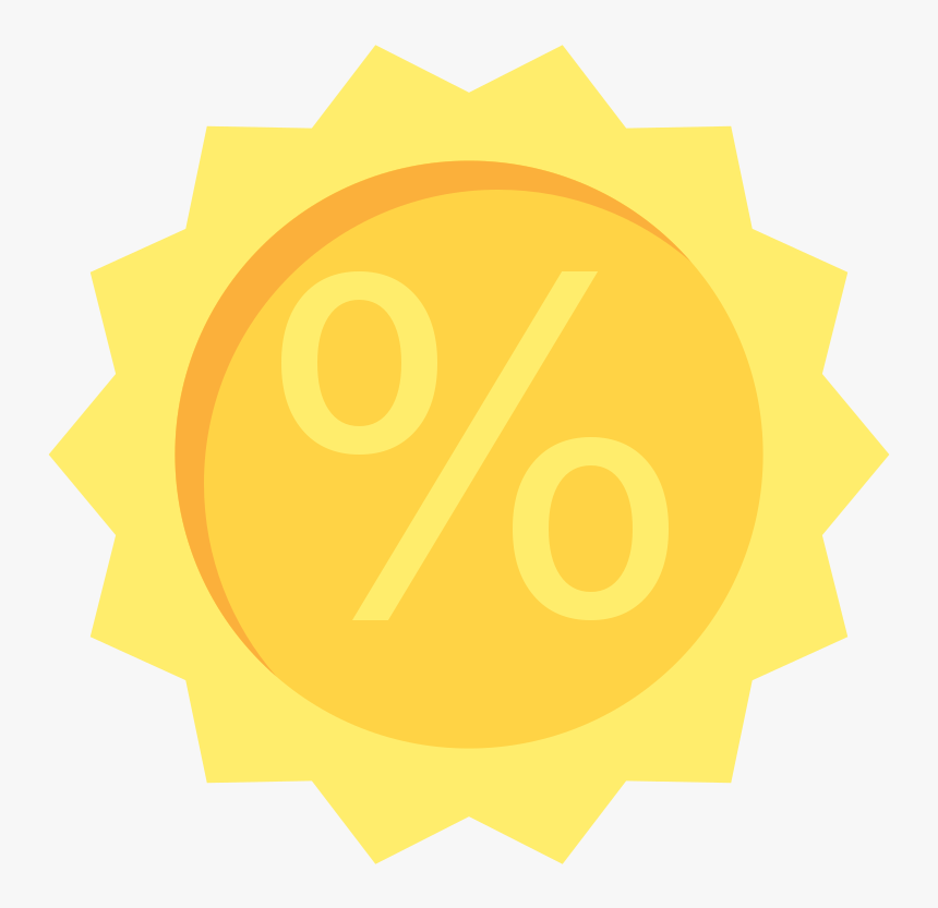 Discount Flat Icon Vector - Discount Icon Vector, HD Png Download