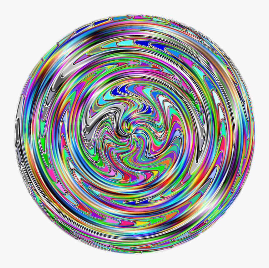 Colorful Paint Swirls Variation - Circle, HD Png Download