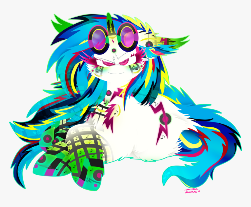 Artist Vanillaswirl Bass Chest Fluff Colored - Colorful Music Dj Png, Transparent Png