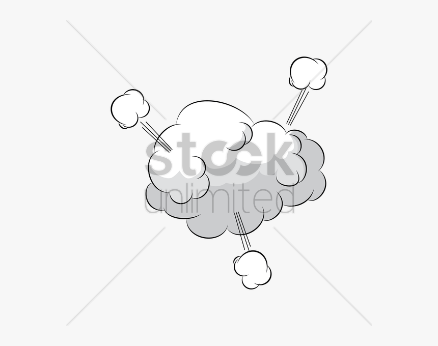Comic Cloud V矢量图形 - Illustration, HD Png Download