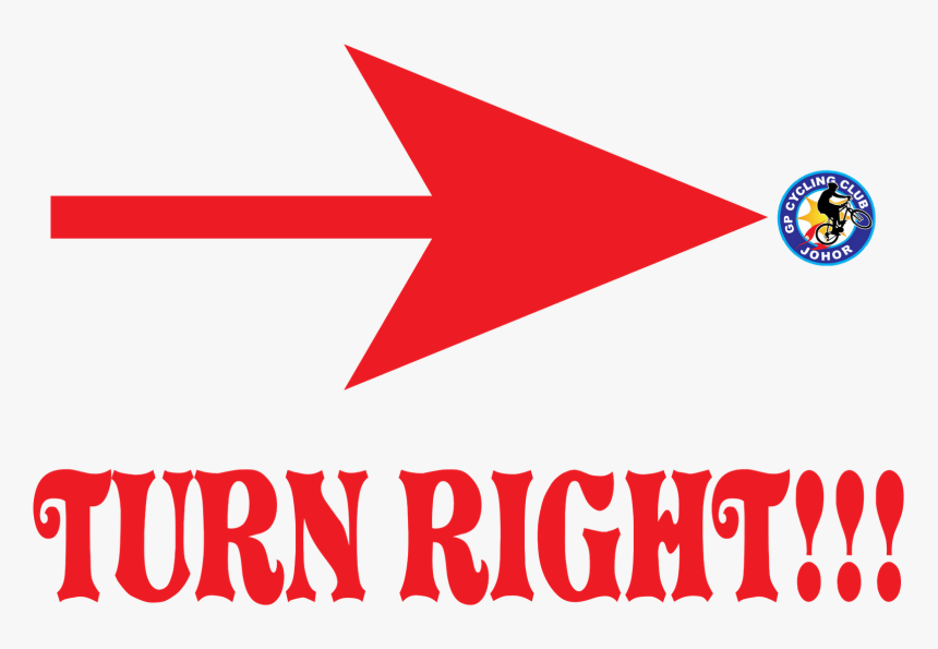 Turn Right Arrow Label - Clip Art Turn Right Arrow, HD Png Download