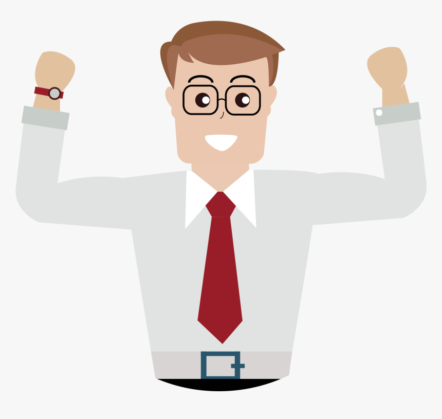 Cartoon Adobe Illustrator A Man With His, HD Png Download