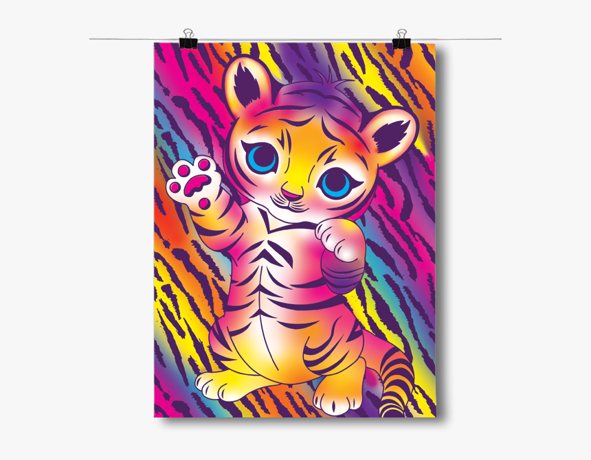 Bright And Colorful Baby Tiger - Cartoon, HD Png Download