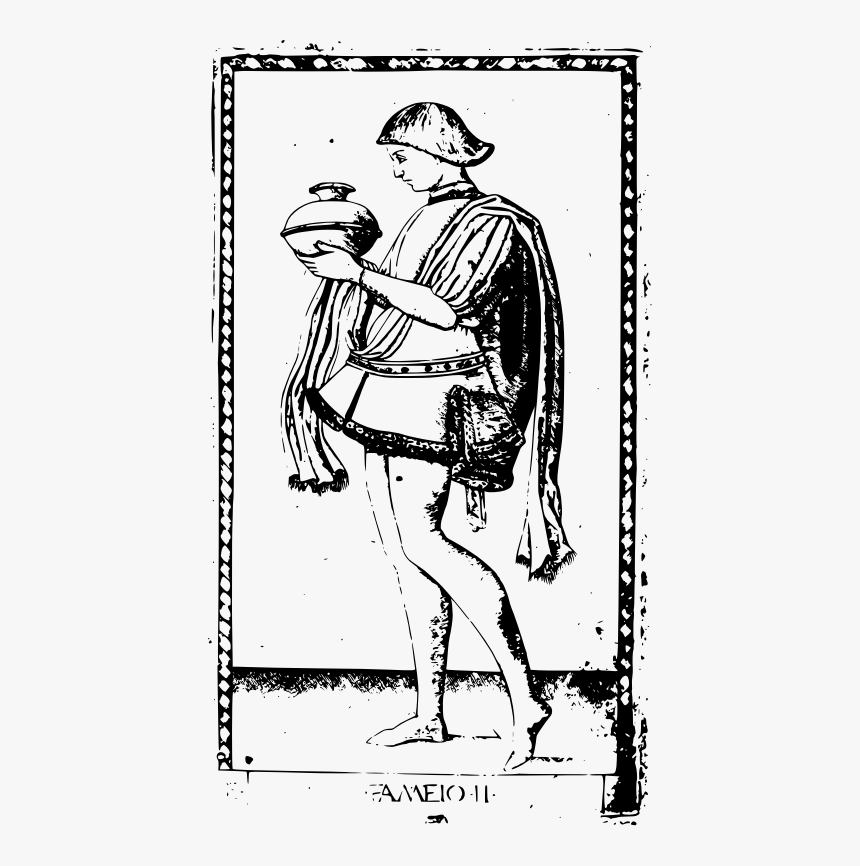 This Png File Is About Tarot , Magic , Occult , Tarocchi - Servant, Plate Two From The Ranks, Transparent Png