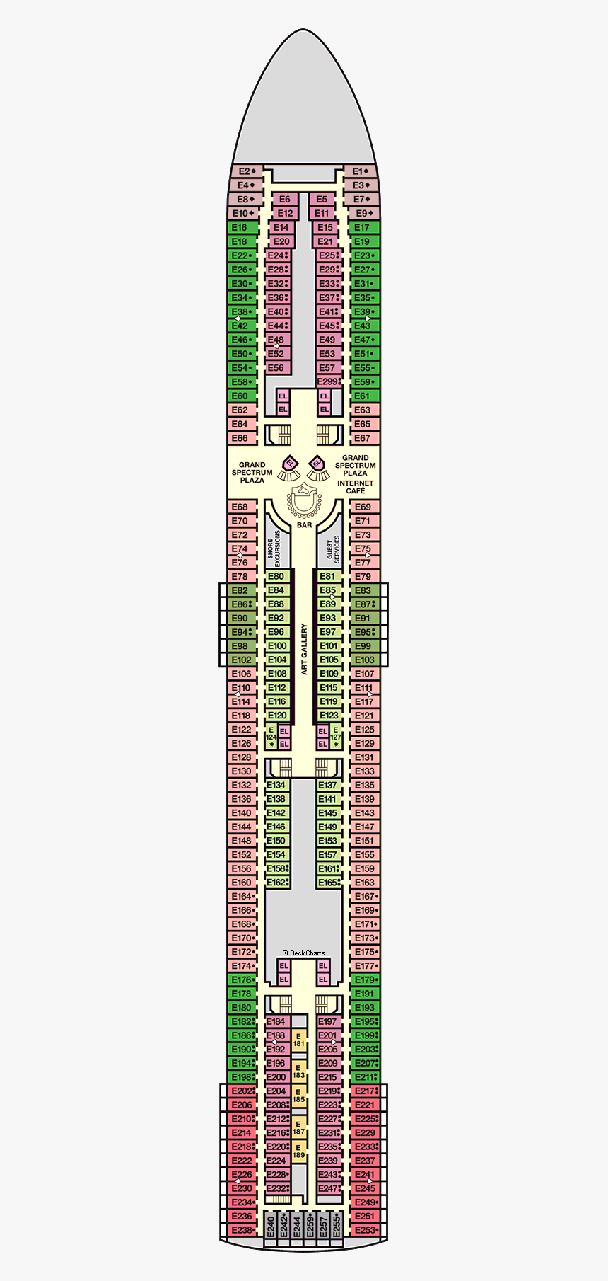Carnival Elation Deck 7, HD Png Download