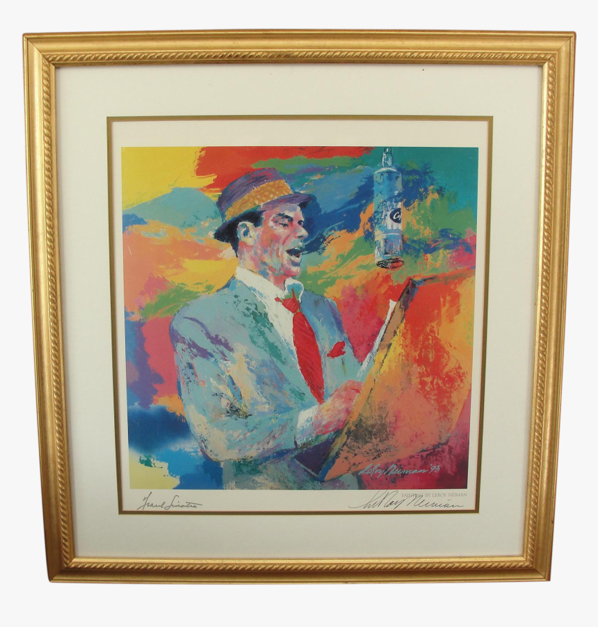 Frank Sinatra Painting Leroy Neiman, HD Png Download