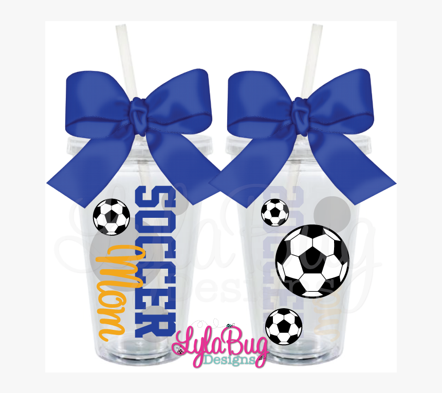 Soccer Mom Tumbler - Monogrammed Tumblers Polka Dots, HD Png Download