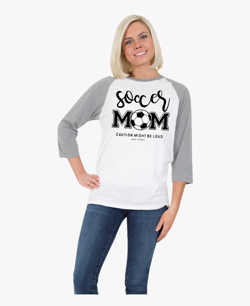 This Soccer Mom Raglan Is From The Line Simply Faithful - Soccer Mom, HD Png Download