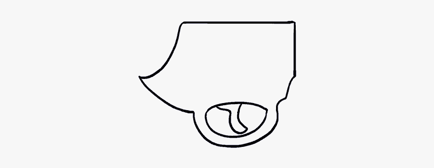 How To Draw Cartoon Revolver - Line Art, HD Png Download