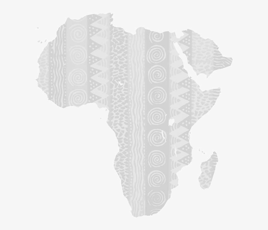 White Map Of Africa Black Background , Png Download - White Africa Map Png, Transparent Png