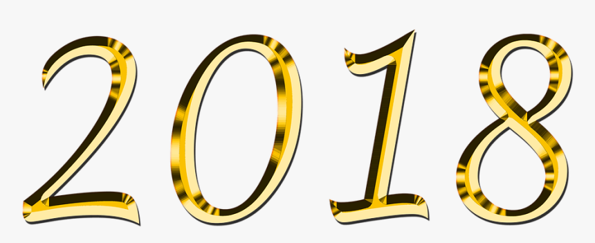 Simple 2018 Golden - 2018 Png, Transparent Png