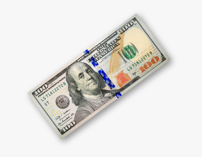 Transparent 100 Dollar Bill Png, Png Download