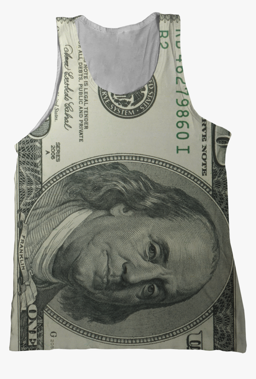 Benjamins 100 Dollar Bill Tank Top - Money Design Phone Cases, HD Png Download