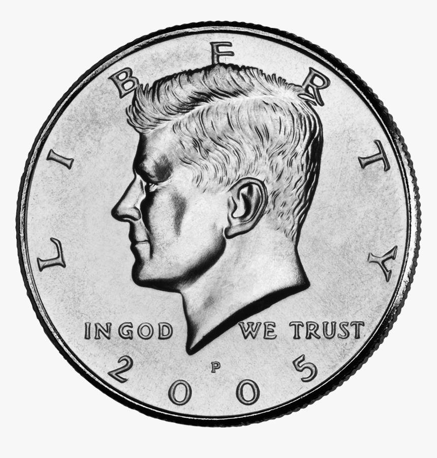 Collection Of Free Coin Drawing Dollar Bill Download - Us Half Dollar Coin, HD Png Download
