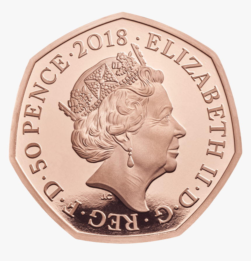40th Anniversary Of The Snowman 2018 Uk 50p Gold Coin - Great Britain 50 Pence 2018, HD Png Download