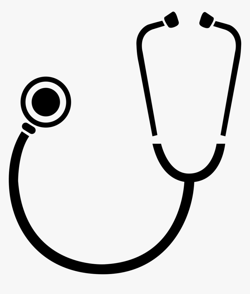 Stethoscope Big - Stethoscope Black And White Png, Transparent Png