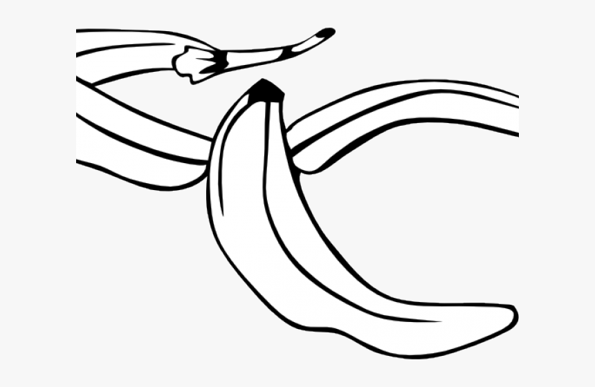 Transparent Peeled Banana Clipart - Banana Peel Clipart Png, Png Download