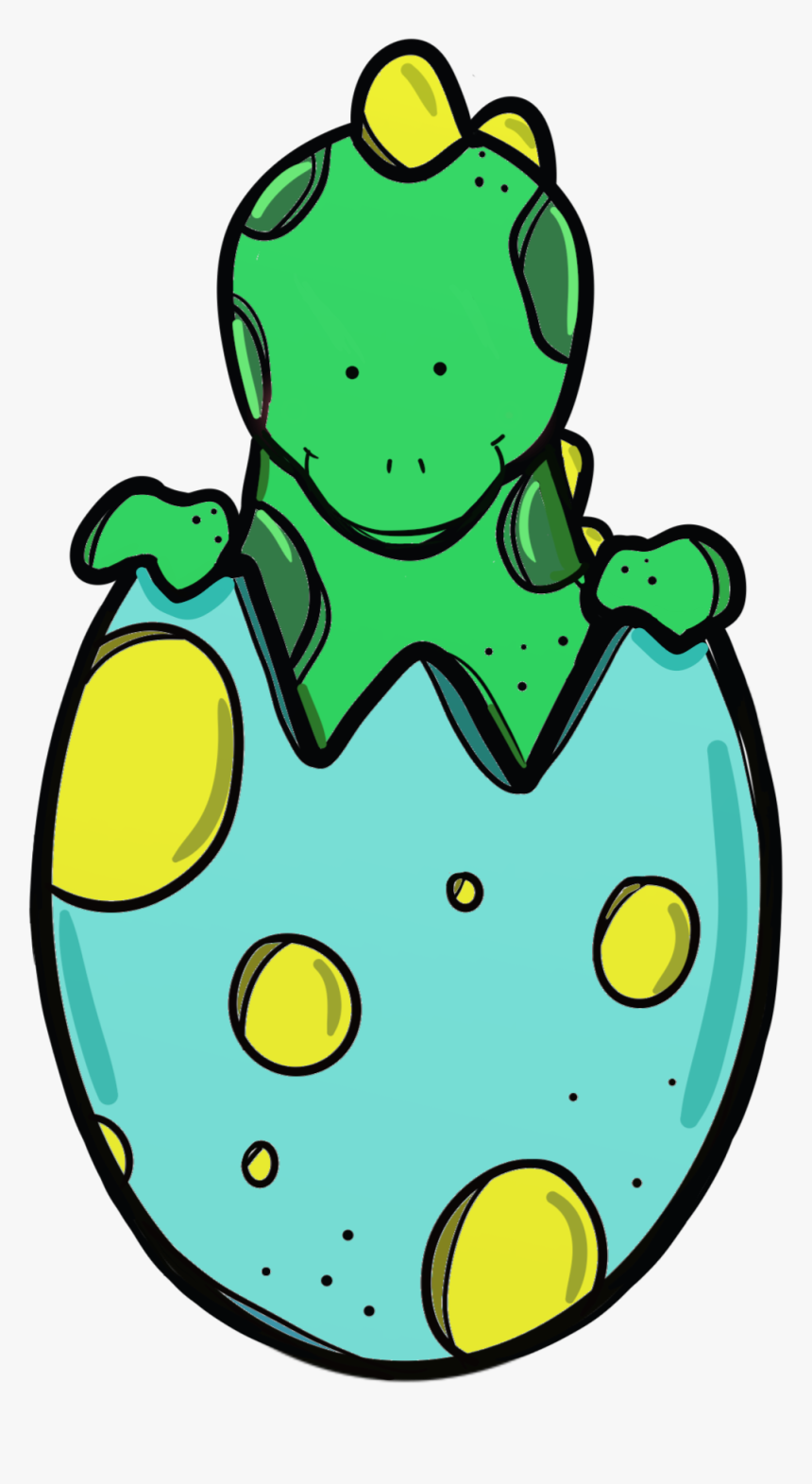 Dinosaurios Tiernos Saliendo De Un Huevo Infantiles - Melonheadz Cat For Coloring, HD Png Download