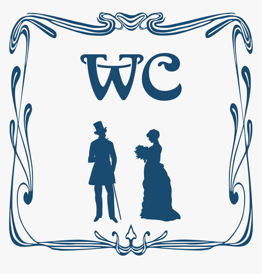 Toilet Door Sign Clip Arts - Pride And Prejudice Png, Transparent Png