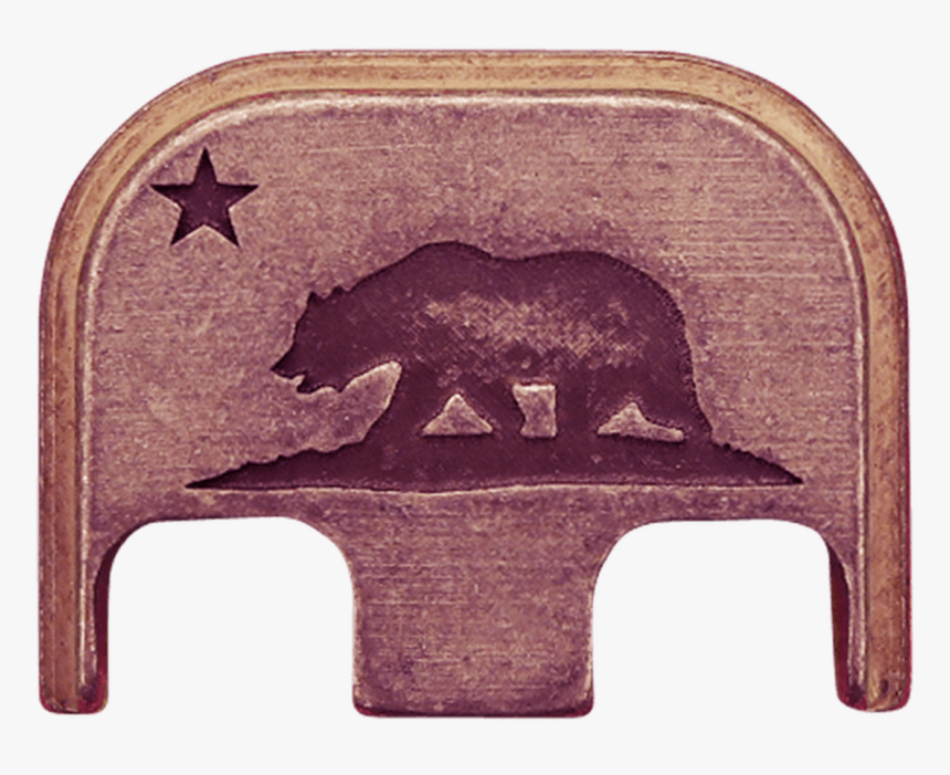 California Flag Copper Rugged Finish Back Plate - California State Flag Png, Transparent Png