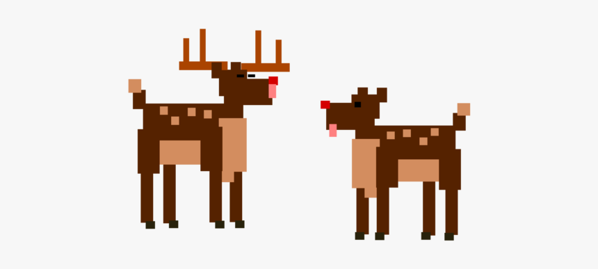 Vertebrate,deer,reindeer - Cartoon, HD Png Download