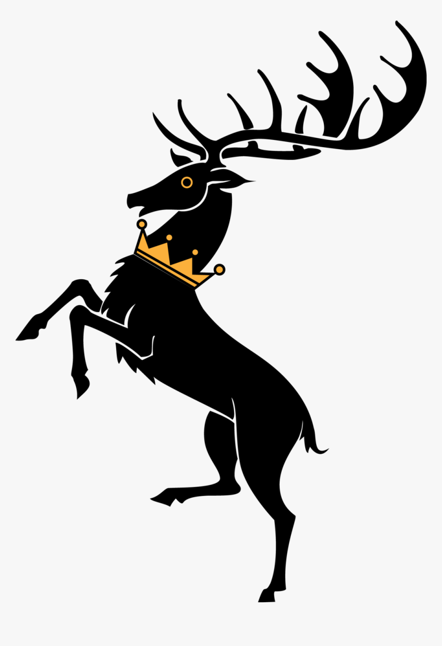 Stag Vector Reindeer - Game Of Thrones Baratheon Sigil, HD Png Download