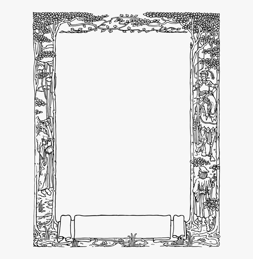 Clip Art Ourclipart Pin - Medieval Picture Frame Png, Transparent Png
