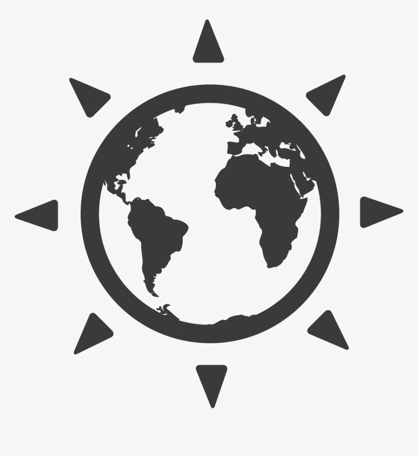 World Map Vector Minimalist, HD Png Download