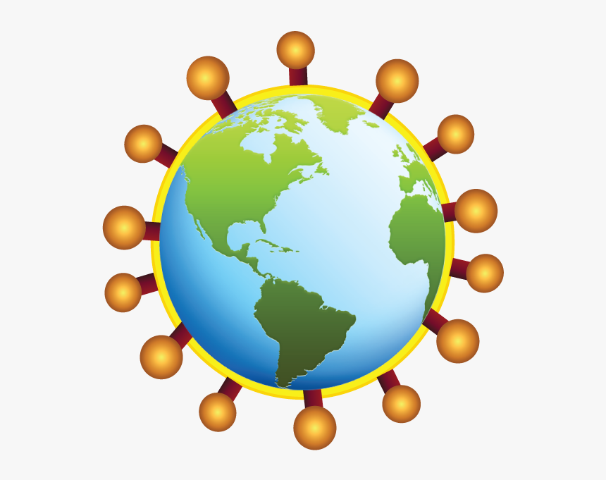 Planet Earth World Globe Sun Moon Mars Galaxy - Green And Blue World, HD Png Download