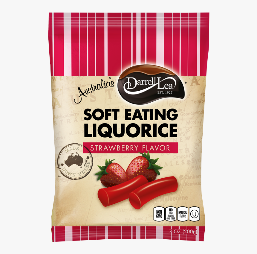 Darrell Lea Strawberry Licorice - Darrell Lea Soft Eating Licorice, HD Png Download