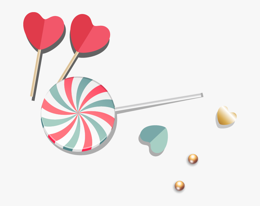 Png Baby Pacifier Clip Art Shaped Color Heartshaped - Illustration, Transparent Png