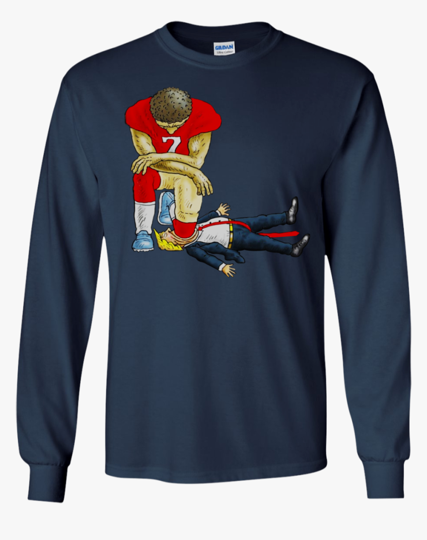 Colin Kaepernick Donald Trump Shirt, Hoodie, Tank - Kaepernick Kneels On Trump, HD Png Download