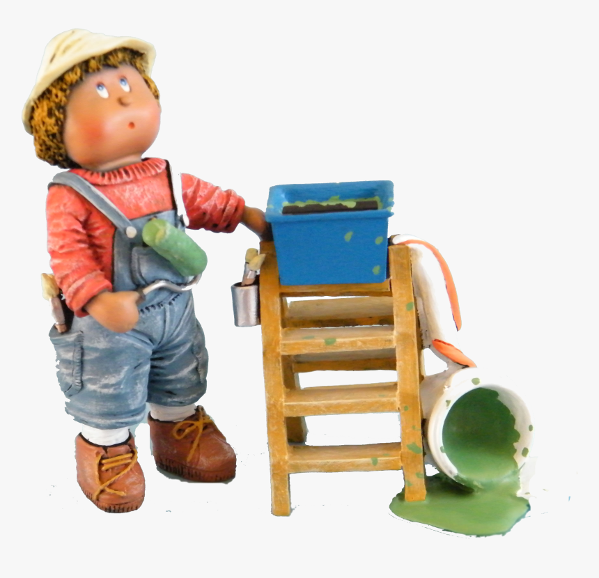 Sitting , Png Download - Muñeco Pintor, Transparent Png