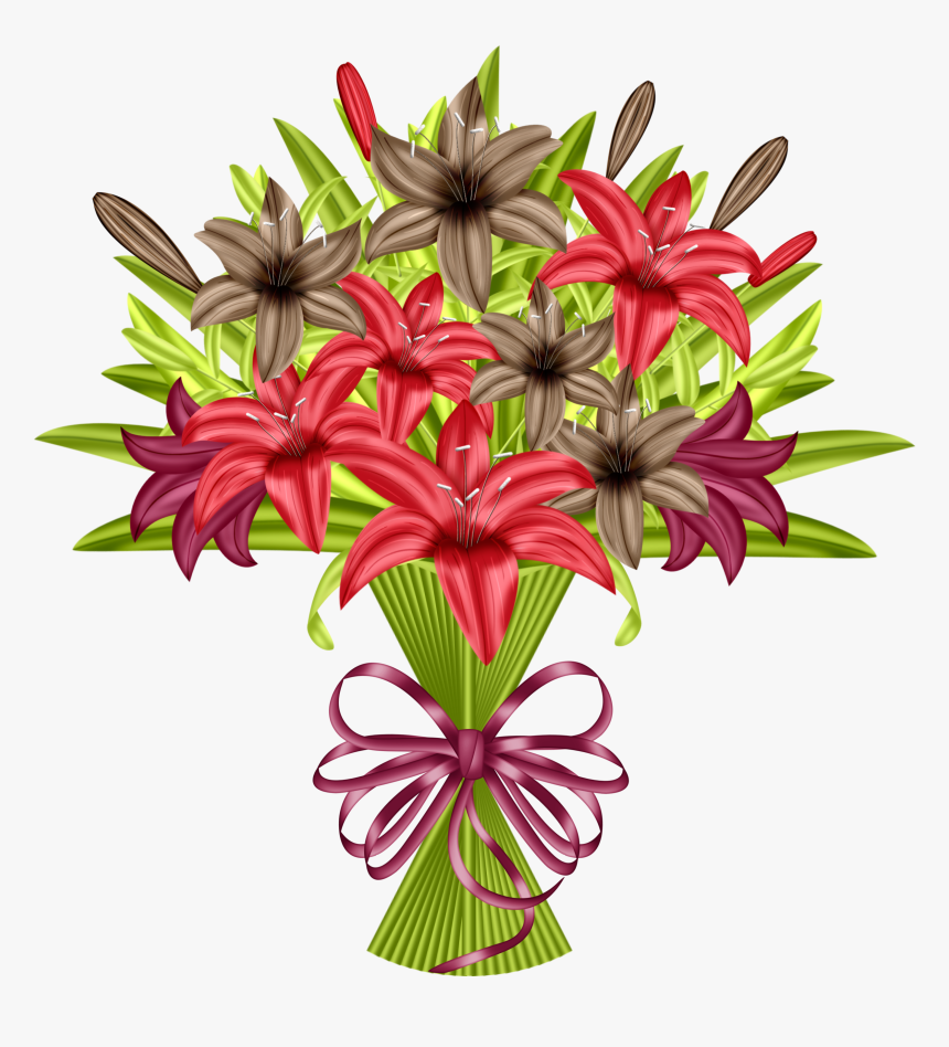 Ramo De Flores Ppslillies - Chocolate Cake, HD Png Download
