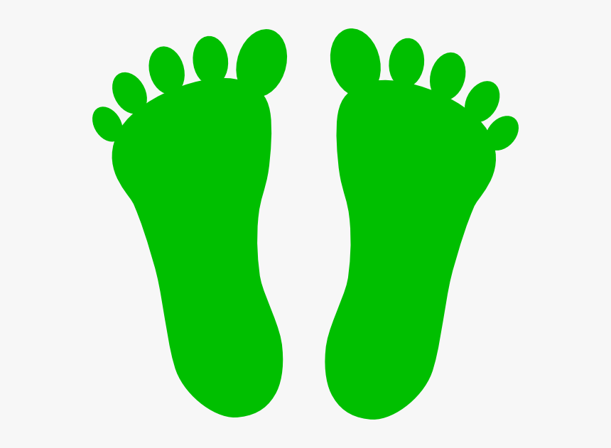 Green Footprint Clipart, HD Png Download