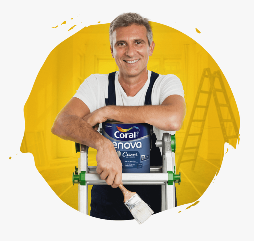 Encontre Um Pintor De Qualidade E Confiança Perto De - Tintas Coral, HD Png Download
