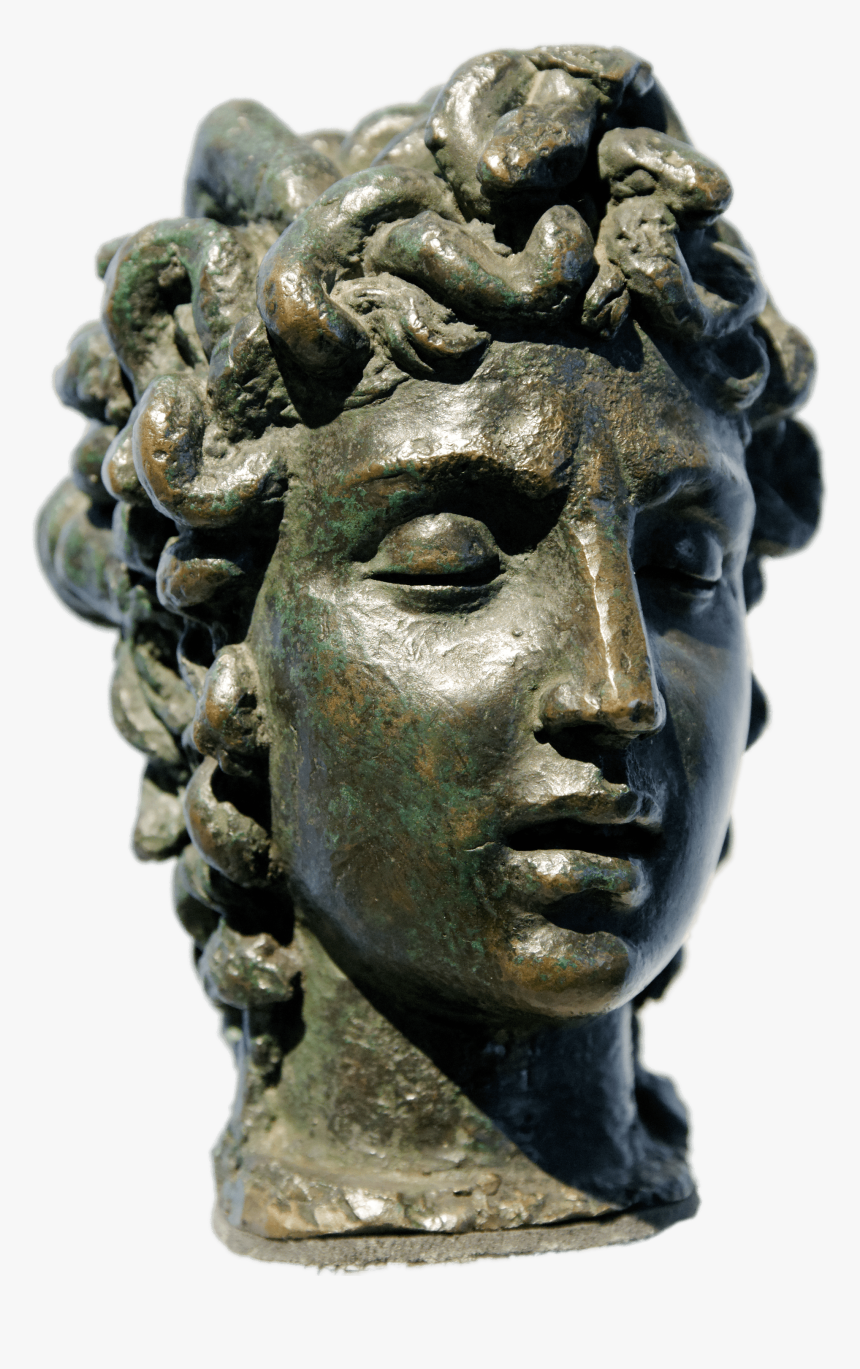 Statue Head Of Medusa - Medusa Statue Head Png, Transparent Png