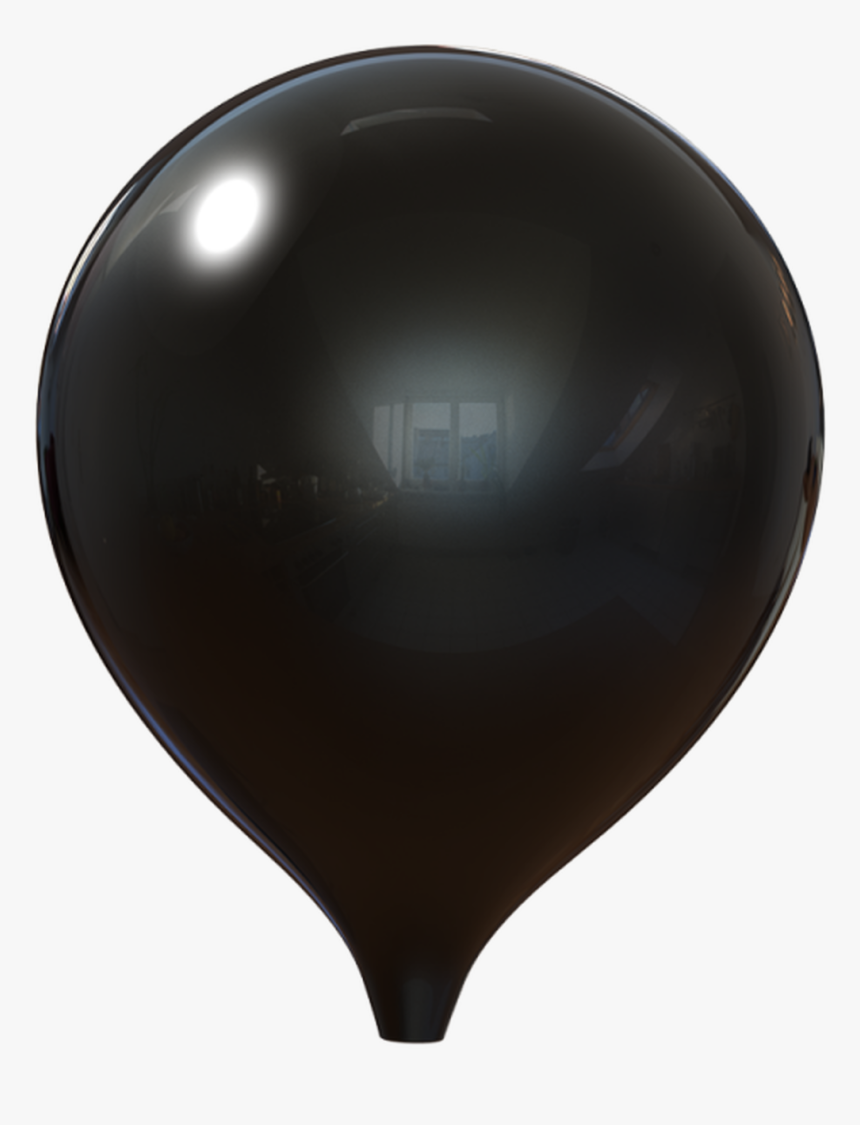 Black Indoor Balloon 12in - Sphere, HD Png Download