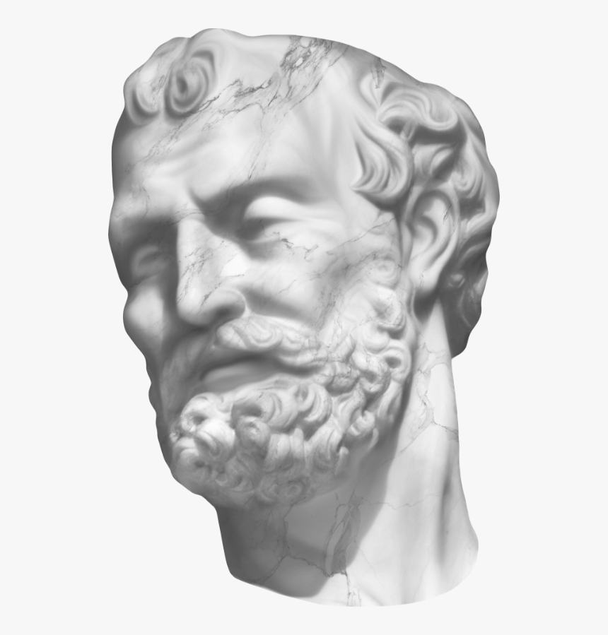 White Statue Head Png, Transparent Png