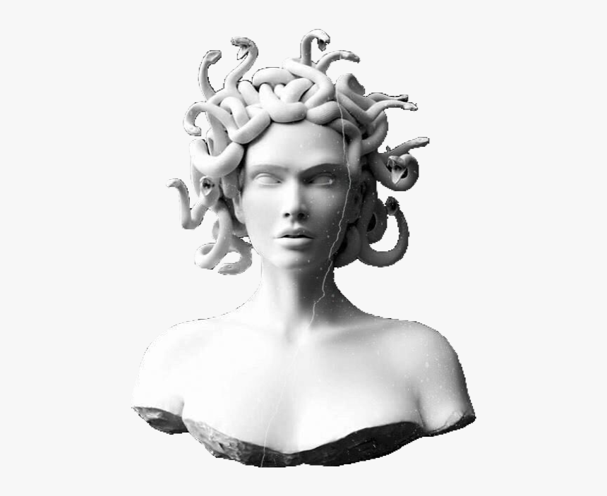 #statue #medusa #mythical #mythology #pngs #png #lovely - Medusa Statue Png, Transparent Png