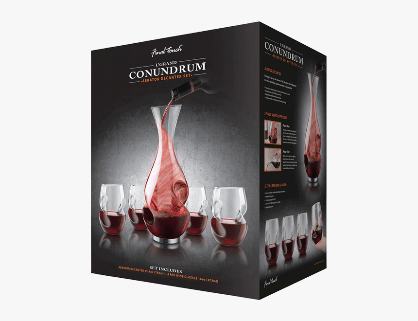 Conundrum Decanter Set - Final Touch Conundrum Decanter, HD Png Download