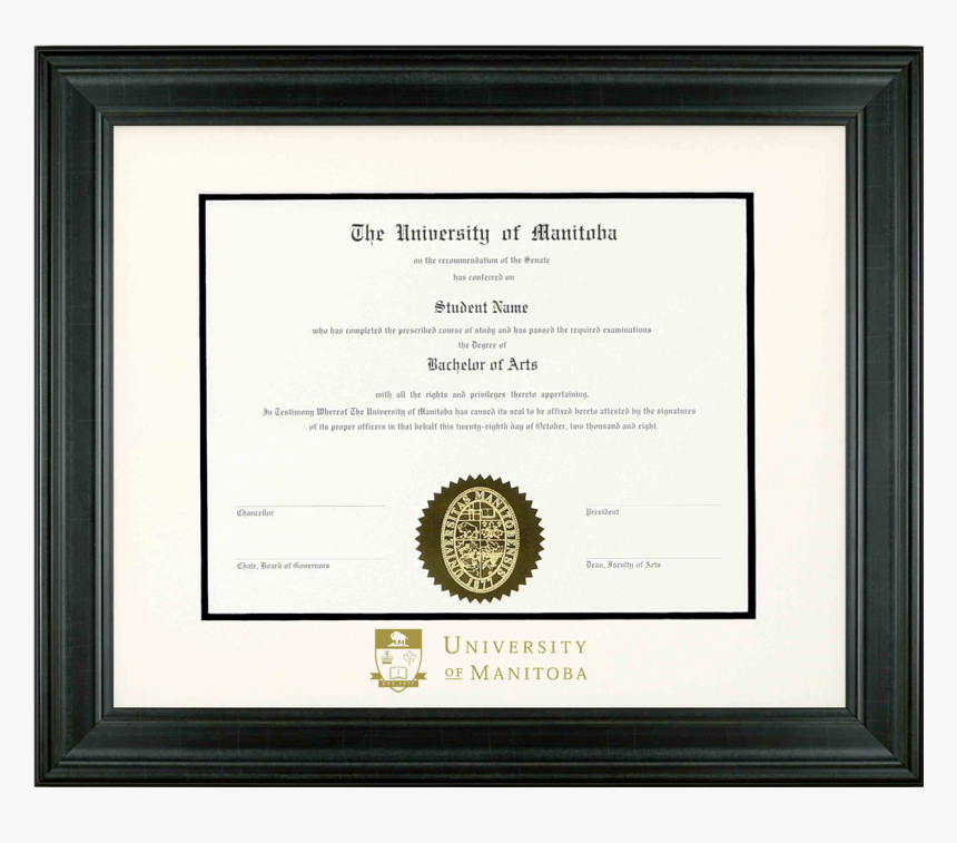Manitoba University English Diploma, HD Png Download