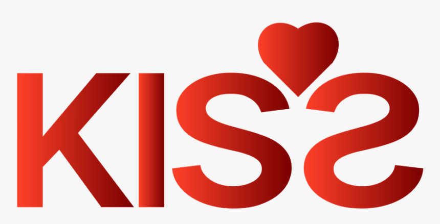 Kiss The Inscription Red Free Photo - Graphic Design, HD Png Download