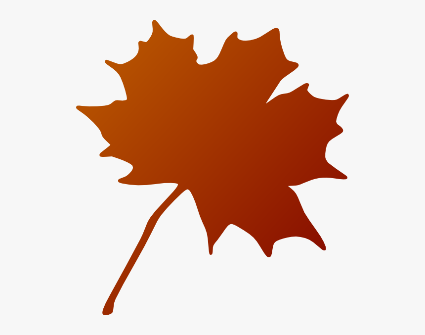 Orange Maple Leaf Clipart, HD Png Download