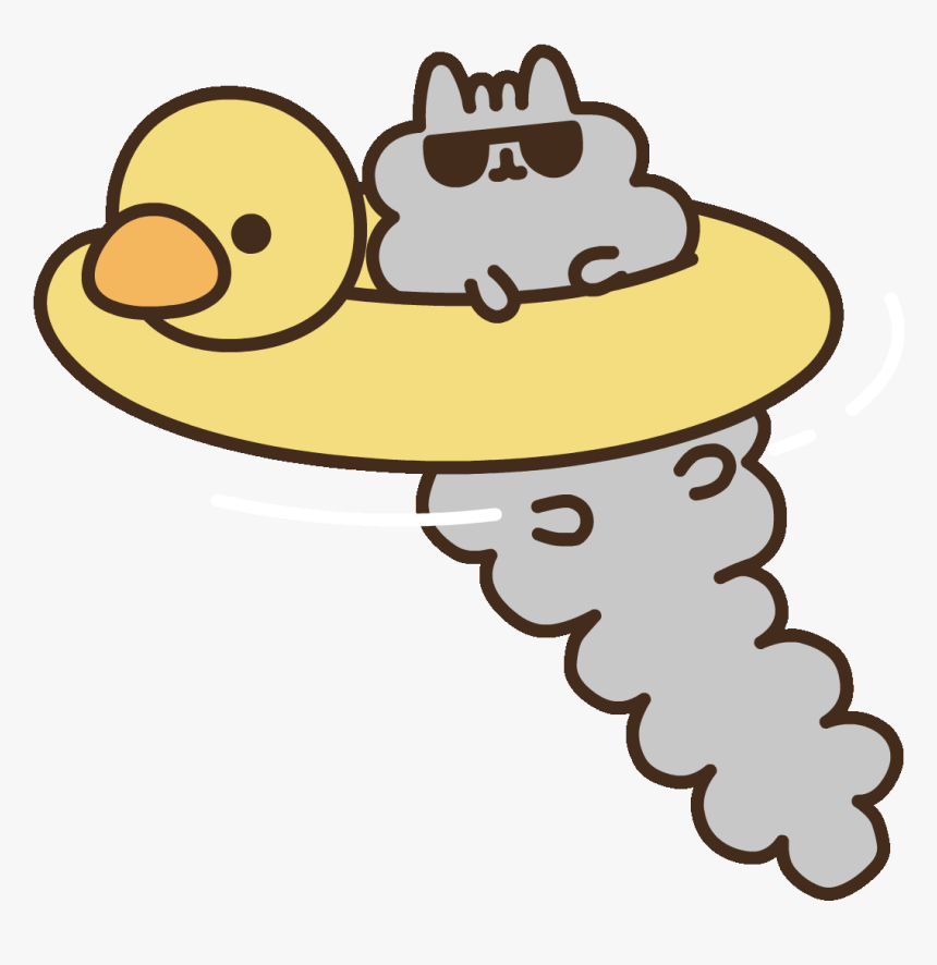 Pusheen Swimming Clipart , Png Download - Pusheen Swimming, Transparent Png